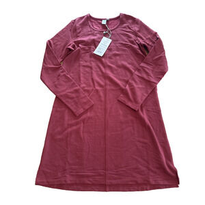 Aventura Clothing Asher Long Sleeve Sweatshirt Dress Red Pomegranate Size Small